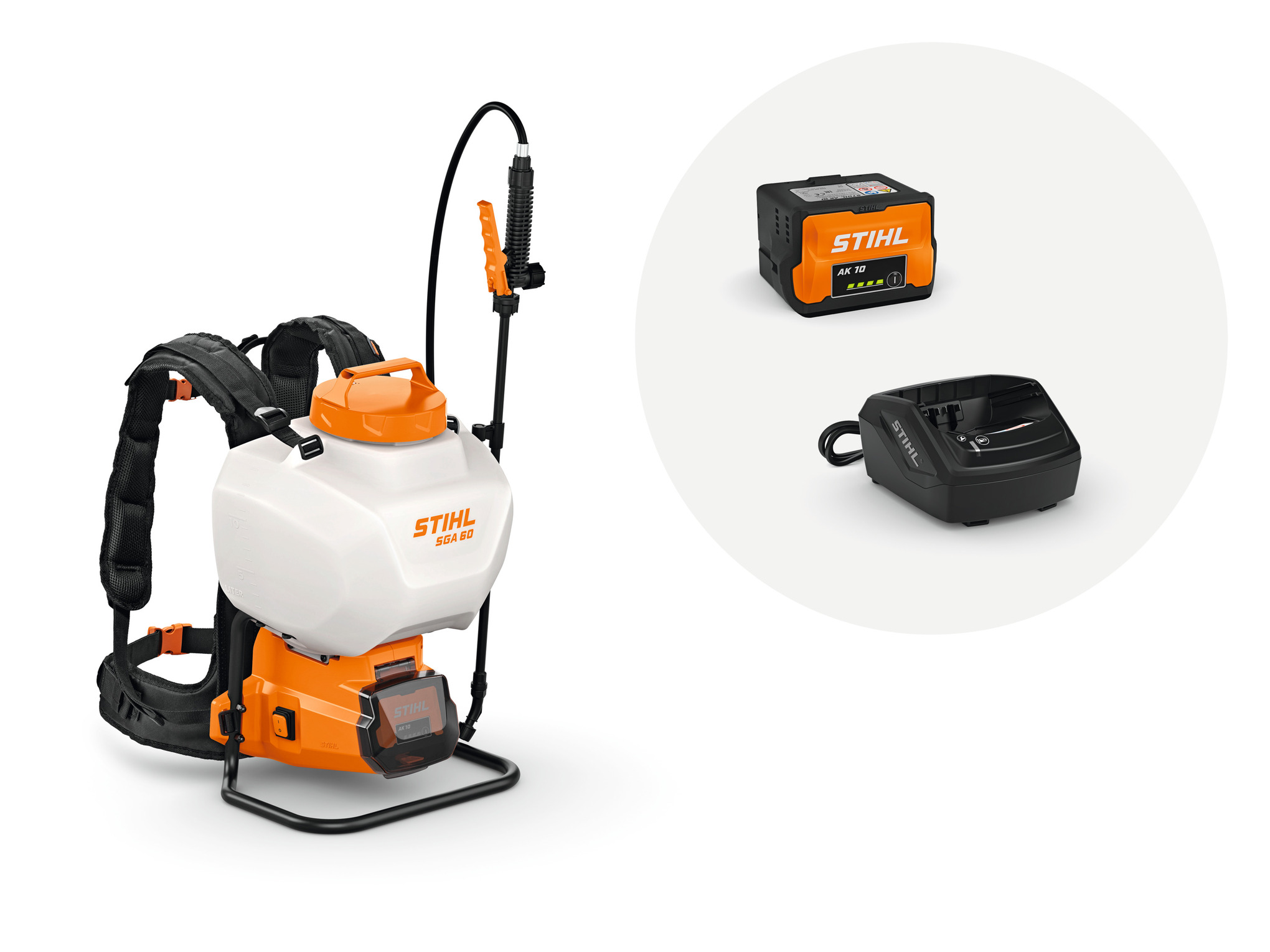 SGA 60, con batería AK 10 y cargador AL 101