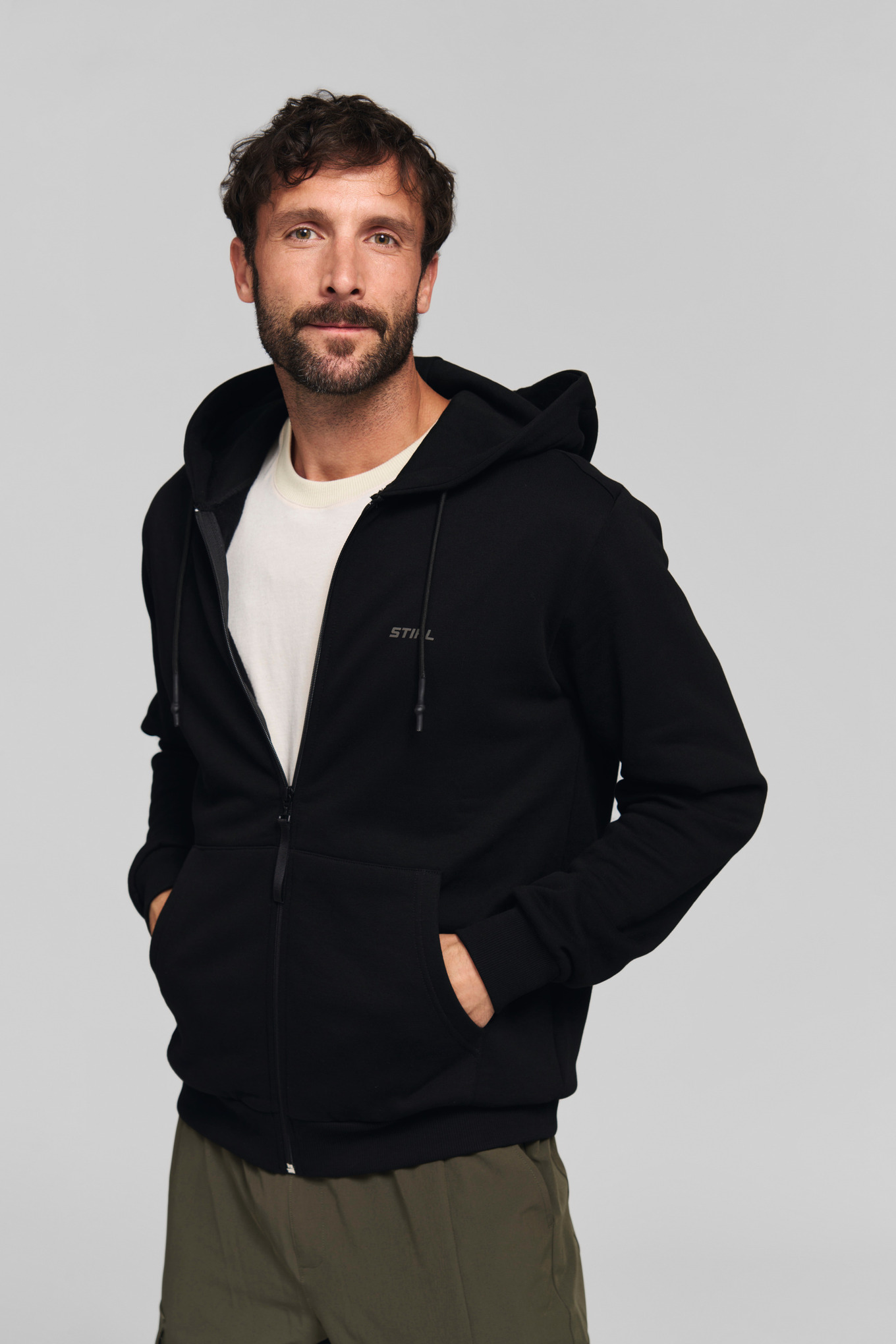Sudadera con capucha «STIHL 100 reflective»  negra