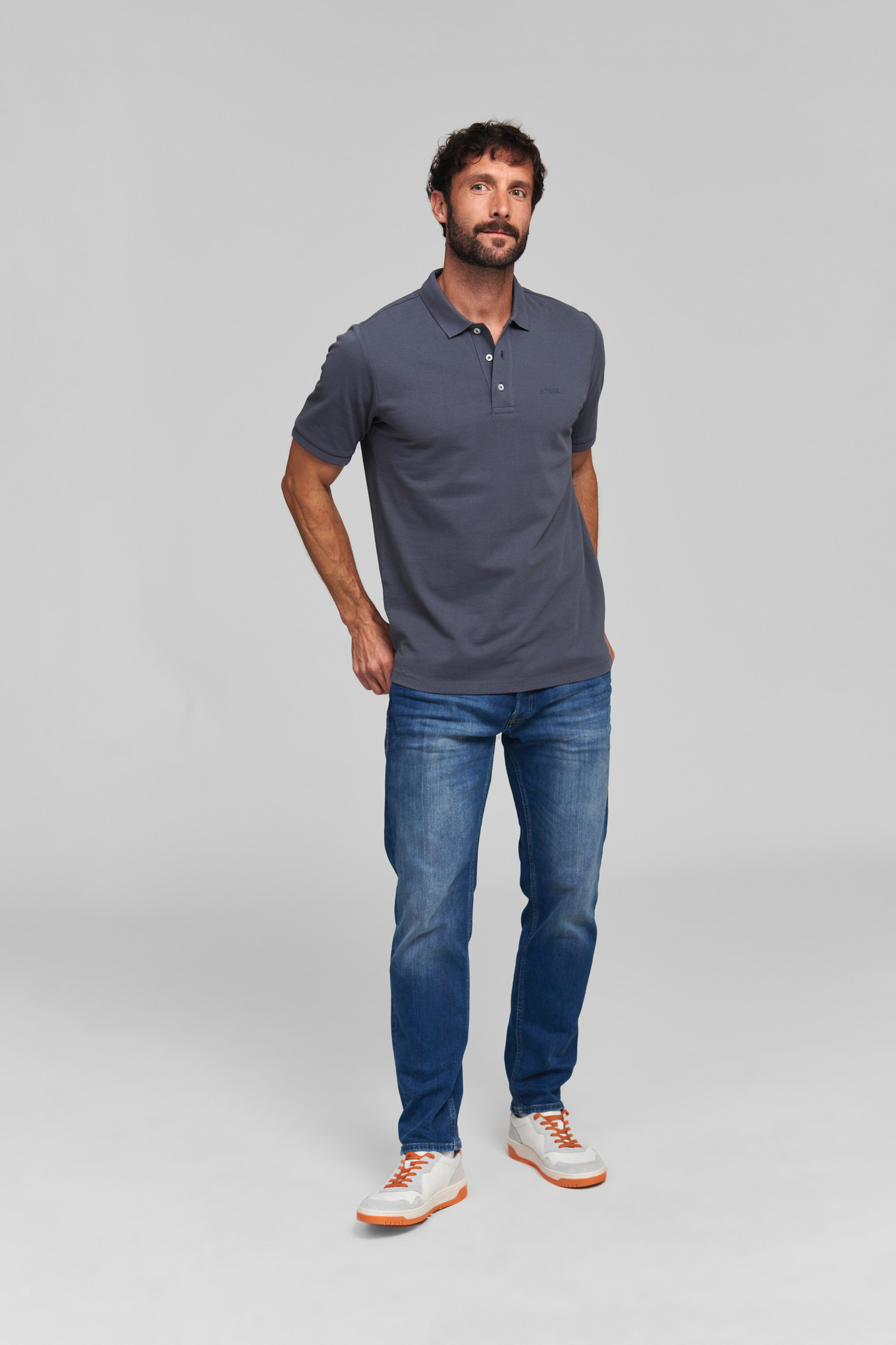 Polo basic blue