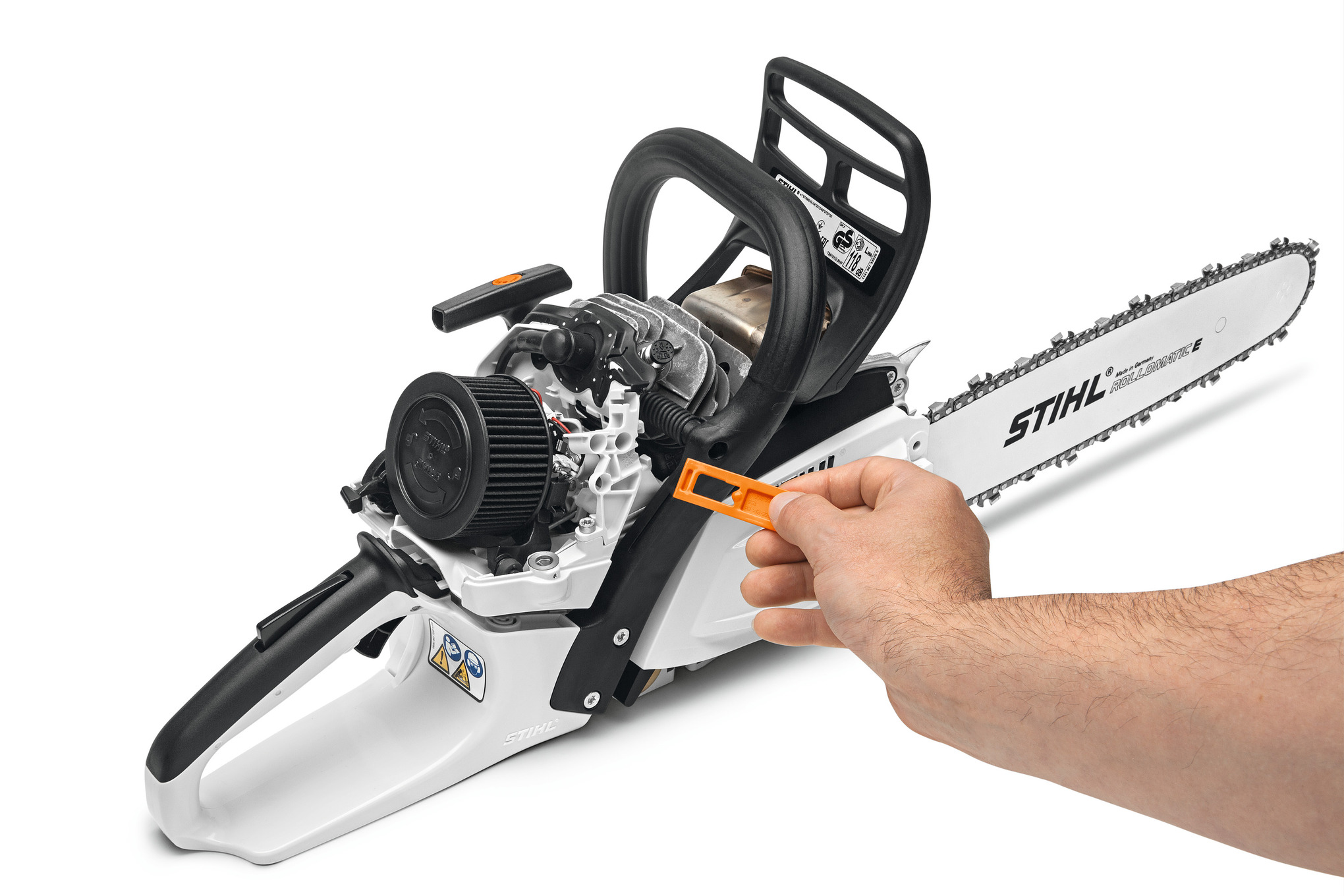 Precalentamiento del carburador STIHL