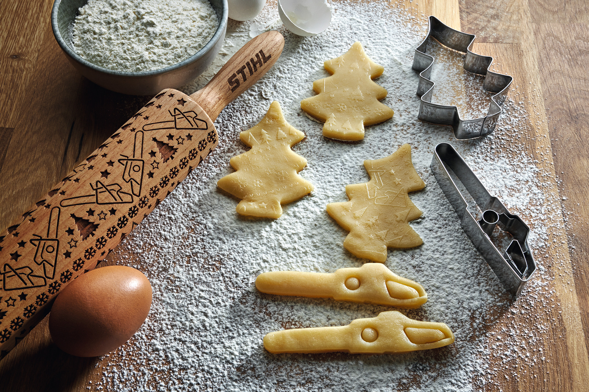 Set de 2 cortadores de galletas XMAS