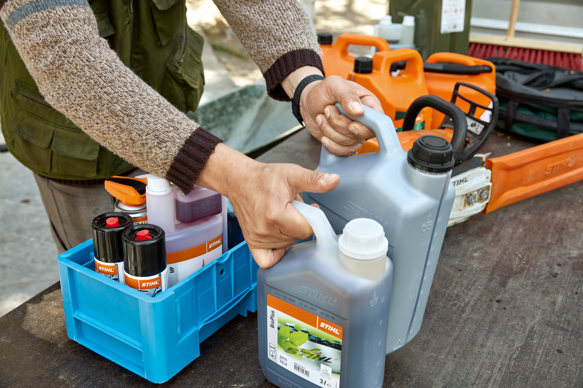 Los bidones STIHL son adecuados para el transporte