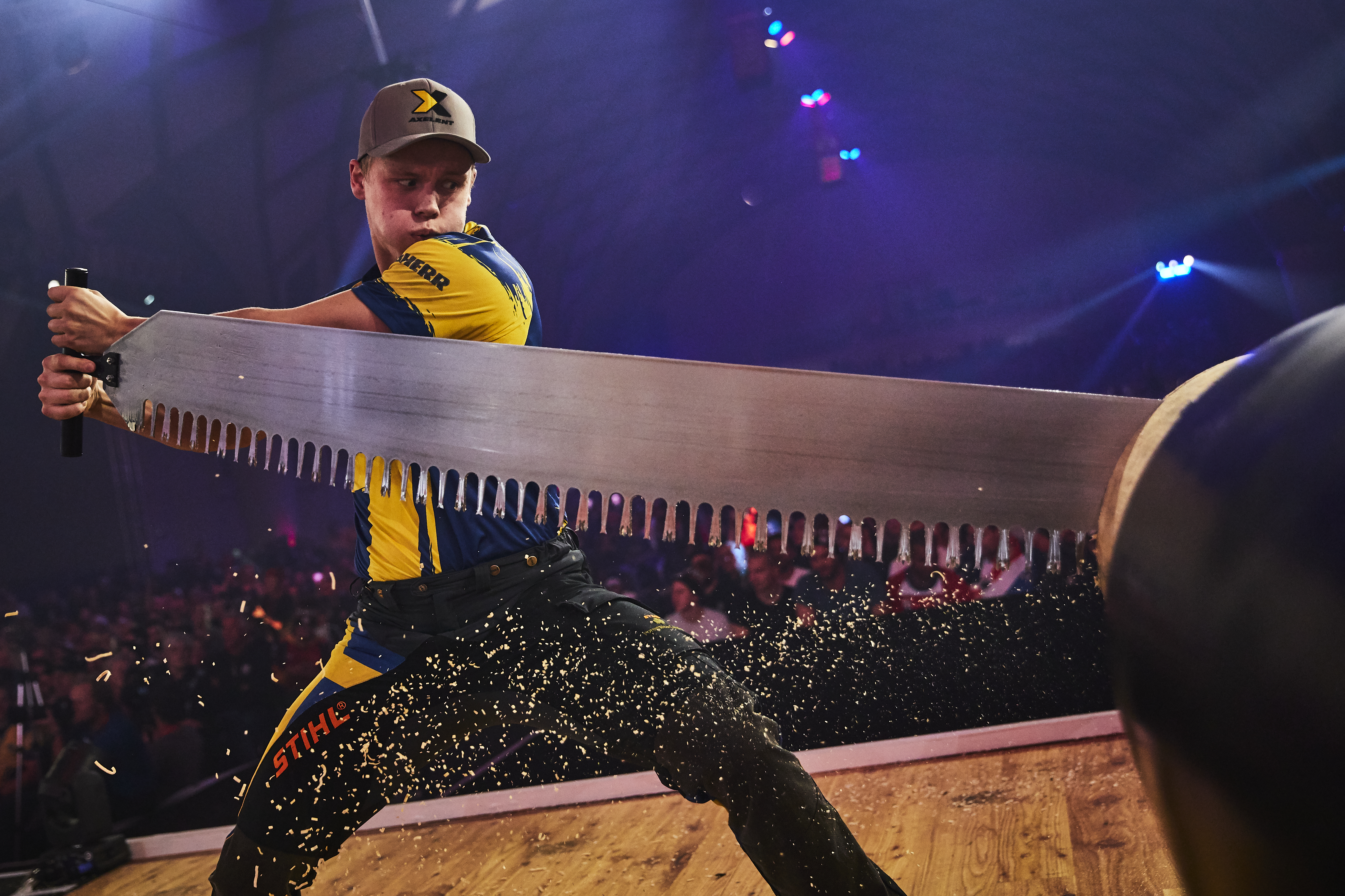 Momento del Campeonato Mundial Timbersports®.