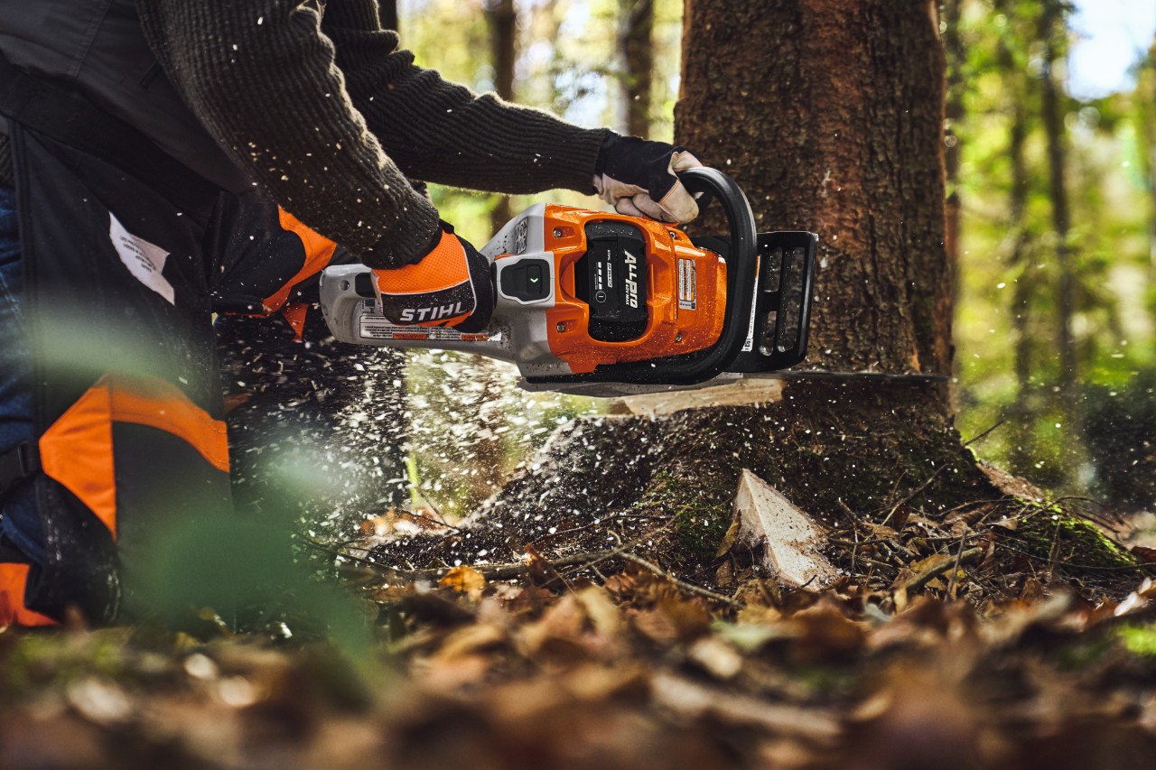 Tala de árboles con la motosierra STIHL ALLPRO MSA 260
