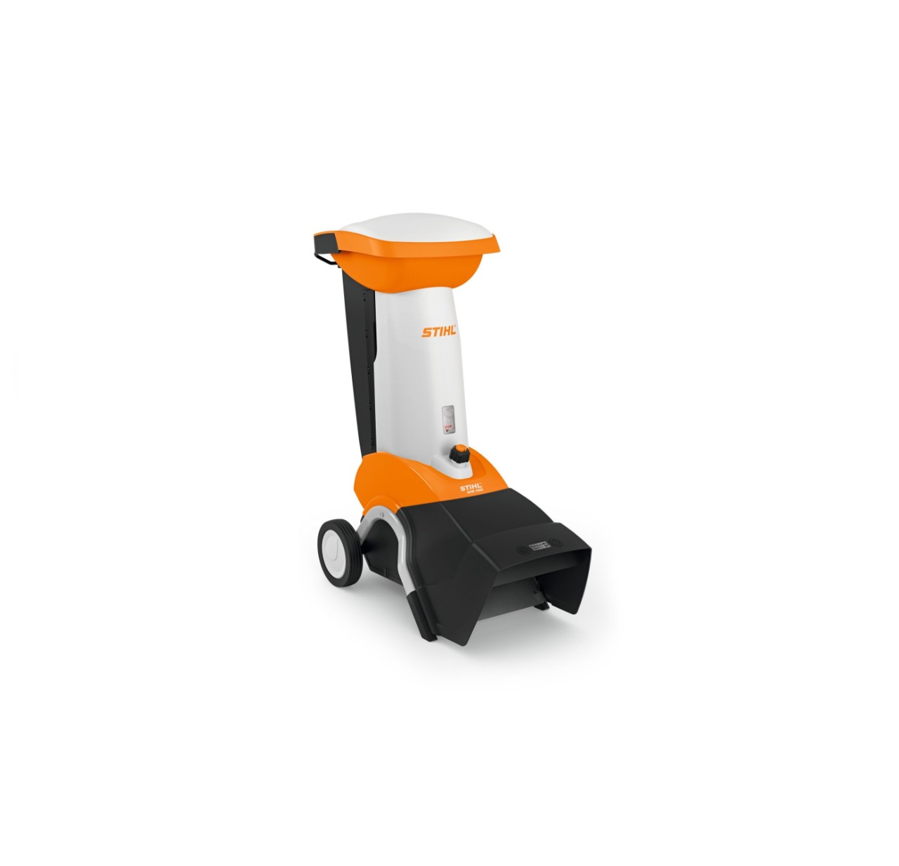 Biotrituradora STIHL GHE 450 sobre fondo blanco