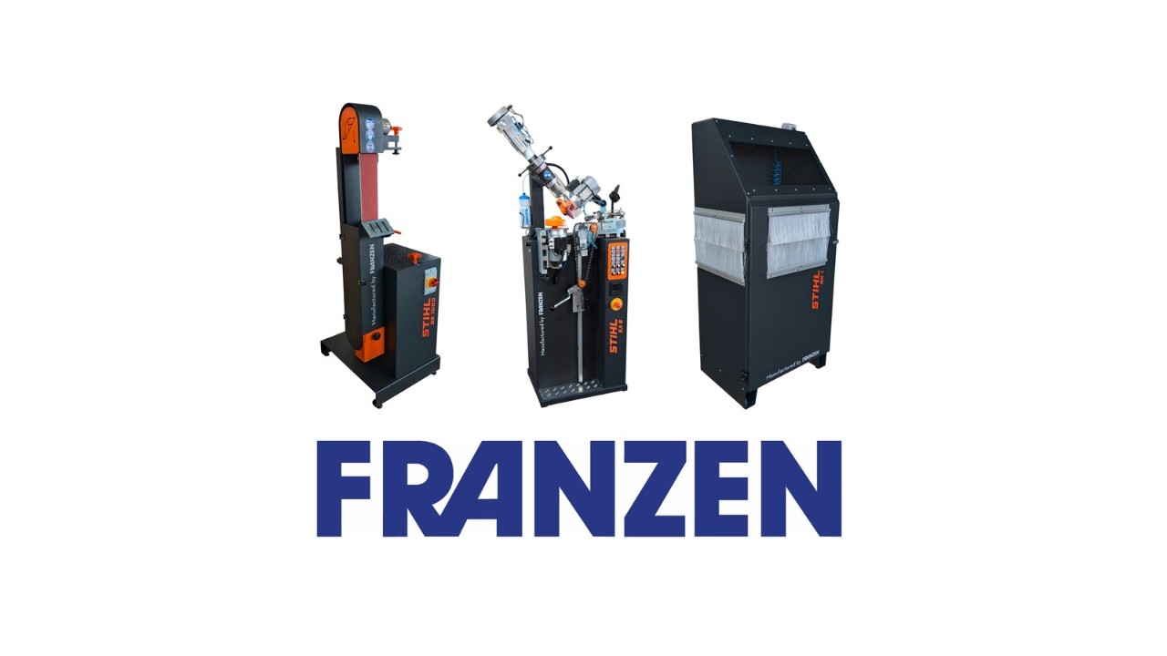 Logotipo de la marca Franzen sobre tres de los electrodomésticos de la marca.