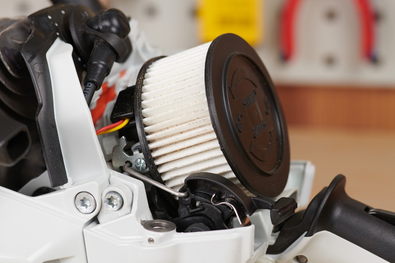 Primer plano de un filtro STIHL